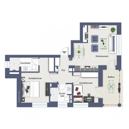 Apartment Rheingold - Lohengrin 2 Kuehlungsborn